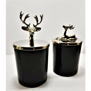 Tiem Consept Yılbaşı Geyik Başlı Bardak Mumluk