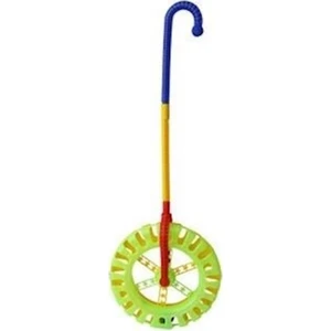 Bayraktar Plastik Büyük Boy Sopalı Çınçın Teker 20 cm Yeşil
