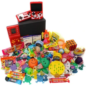 Nostaljik Lezzetler Özel Gıda ve Oyuncak Kutusu + Kırmızı Tetris + Atarili