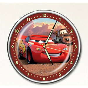 Dekor Loft Dekor Loft Premium Gece Parlayan Şimşek Mcqueen Çocuk Odası Duvar Saati