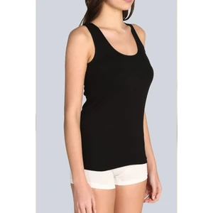 0136 Kadın 6'lı Paket Geniş Askı %100 Pamuk Ribana Atlet