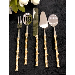 Roy King EYM013 Bambu 5 Parça Servis Seti Altın
