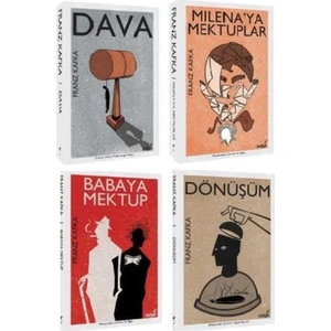 Dönüşüm - Milenaya Mekuplar - Babaya Mektup - Dava - Franz Kafka Seti - 4 Kitap Takım