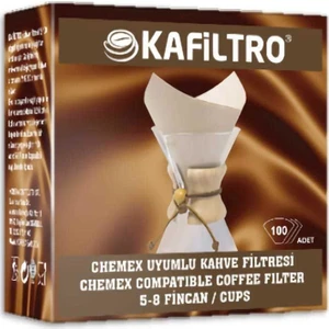 Chemex 5-8 Fincan Uyumlu Filtre Kahve Kağıdı 100'LÜ