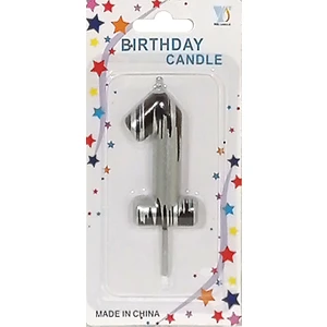 Mum Rakam Gümüş Siyah 1