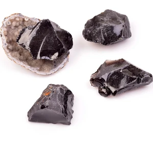 Taş Sandığı Siyah Obsidyen Taşı Ham Kütle