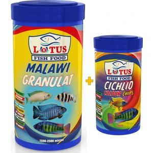 Malawi Granulat 1000 ml + Cichlid Colour 250 ml Balık Yemi