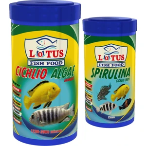 Cichlid Algae 1000 ml + Spirulina 250 ml Balık Yemi