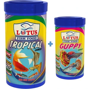Tropical Granulat 1000 ml + Guppy 100 ml Balık Yemi
