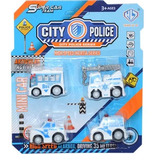 Can-Em Oyuncak 876E-44A Kart.sürt.askeri-Polis Aracları
