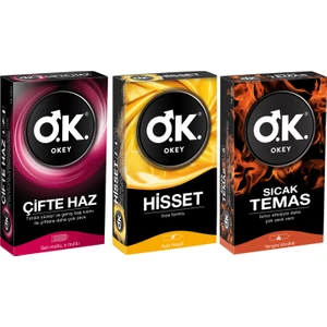Prezervatif Karışık 3'lü Set