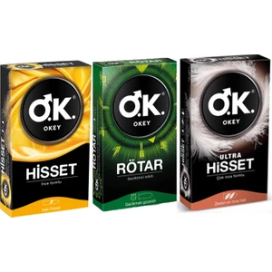 Prezervatif Karışık 3'lü Set