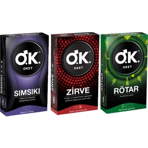 Prezervatif Karışık 3'lü Set