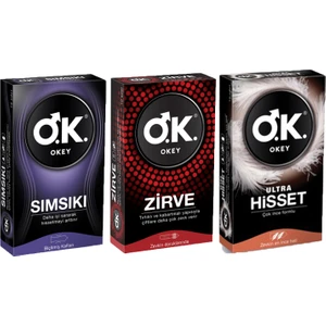 Prezervatif Karışık 3'lü Set