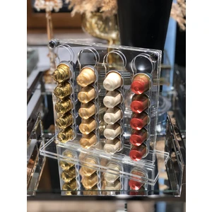 Asetat Kutu Kahve Kapsül Tutucu - Kutusu - Düzenleyici - Nespresso Uyumlu