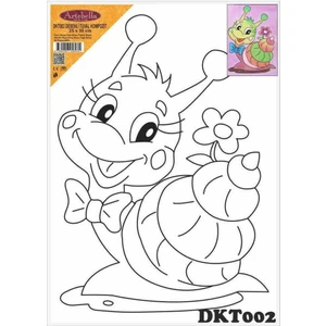 DKT002 Desenli Tuval Kompozit Boyama 25 x 35 cm