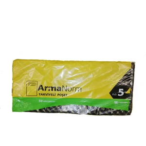 Mezpack 	 Naksan Diyagonal ( Çizgili) Takviyeli Poşet No:5 (1 Paket)