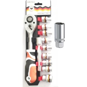 Lokma Takımı 11+1 Parça Cırcırlı Euro Tools Lokma Takımı