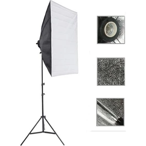 Softbox 50X70Cm Tek Duyulu Sürekli Video Işığı Yotuber Kit Makeup Kit