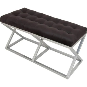Gri - Siyah Bench Puf