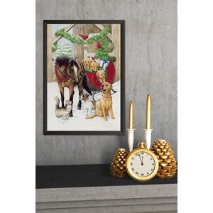 Lyn Home & Decor Yılbaşı Tablo 33.5X43,5 Siyah Tablo