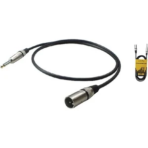 E3003 3 Metre Siyah 6,3 mm Mono + Xlr Erkek Pvc Ara Kablo