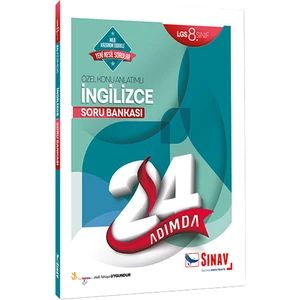 Sınav Yayınları 8. Sınıf LGS İngilizce 24 Adımda Özel Konu Anlatımlı Soru Bankası
