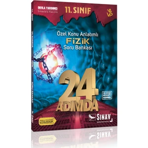 Sınav Yayınları 11. Sınıf Fizik 24 Adımda Özel Konu Anlatımlı Soru Bankası