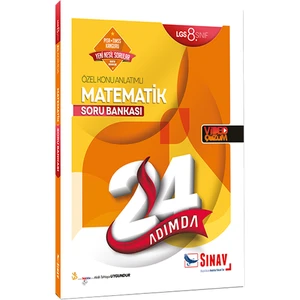 Sınav Yayınları 8. Sınıf LGS Matematik 24 Adımda Özel Konu Anlatımlı Soru Bankası