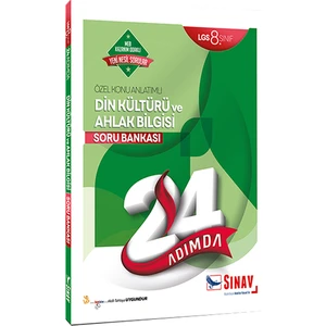Sınav Yayınları 8. Sınıf LGS Din Kültürü ve Ahlak Bilgisi 24 Adımda Özel Konu Anlatımlı Soru Bankası