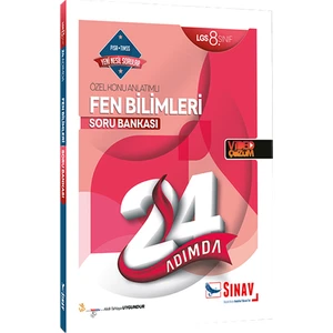 Sınav Yayınları 8. Sınıf LGS Fen Bilimleri 24 Adımda Özel Konu Anlatımlı Soru Bankası