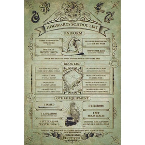 Maxi Poster Harry Potter Hogwarts School List