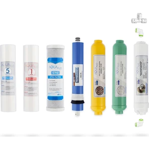 Milsuart Açık Kasa Su Arıtma Cihazı 7li Filtresi Standart Membranlı Set
