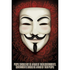 Maxi Poster V For Vendetta Governments Should Be Afraid Of Thier People