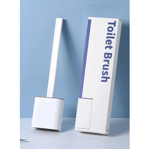 Silikon Banyo Tuvalet Klozet Temizleme Fırçası ve Tutucu Set