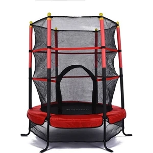 Çocuk Trambolini Fileli Trambolin 140 cm Kırmızı