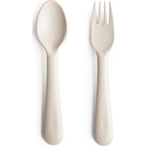 Fork And Spoon Ivory - Mushi Çatal ve Kaşık Seti Fildişi Rengi