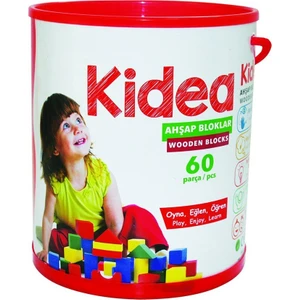 Ahşap Renkli Blok 60 Parça