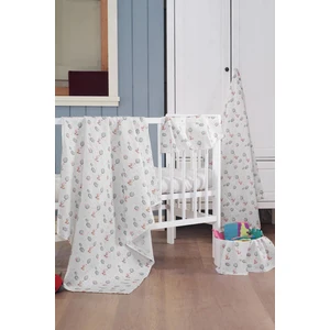 Evim Home Müslin Bebek Battaniye + Ağız Bezi (4 Lü) 120*120, Pembe, Pamıra
