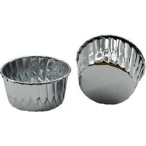 Cup Cake Kabı Gümüş 10'lu