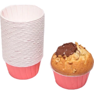 Pembe Muffin Kabı 50X39 25'li