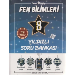 Deniz Yıldızı Yayınları Fen Bilimleri 8.  Sınıf Soru Bankası