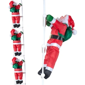 Yılbaşı Merdivene Tırmanan Noel Baba 3'lü 120 cm