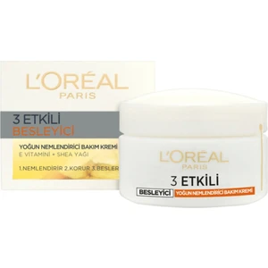L'Oréal Paris 3 Etkili Besleyici Krem E Vitamini ve Shea Yağı ile Yoğun Nemlendirme