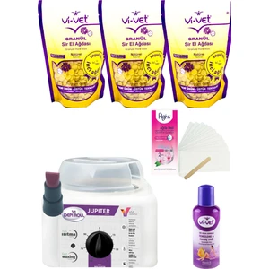 Ağda Isıtıcı Seti 800ML Ağda Makinası(3lü Boncuk Ağda Seti)