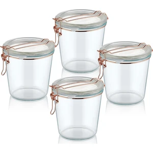The Mia 4 Lü Set Cam Saklama Kabı - 500 ml