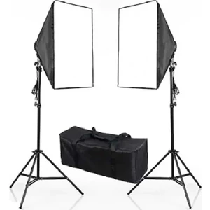 Dp 50 x 70 cm Softbox 2'li Sürekli Işık Seti Taşıma Çantalı