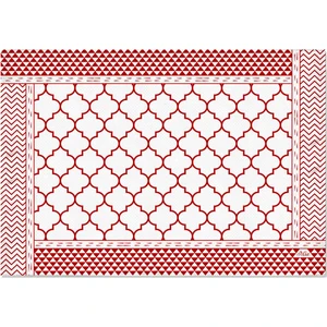 The Mia Geometric -2 Amerikan Servis 6'lı Set - 50 x 35 cm.