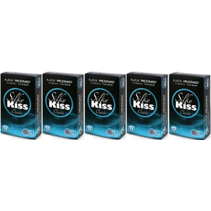 Silky Kiss Kondom Klasik Prezervatif 12'li 5 Paket (60 Adet)