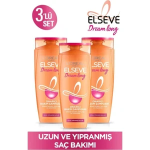 L'Oréal Paris Loreal Paris Elseve Dream Long Onarıcı Bakım Şampuan 3x450 ml